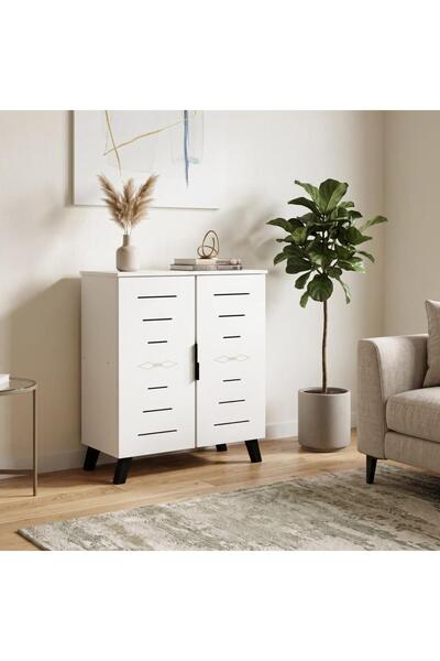 Kreslo Modern Wood Planer with 2 Doors - White Color