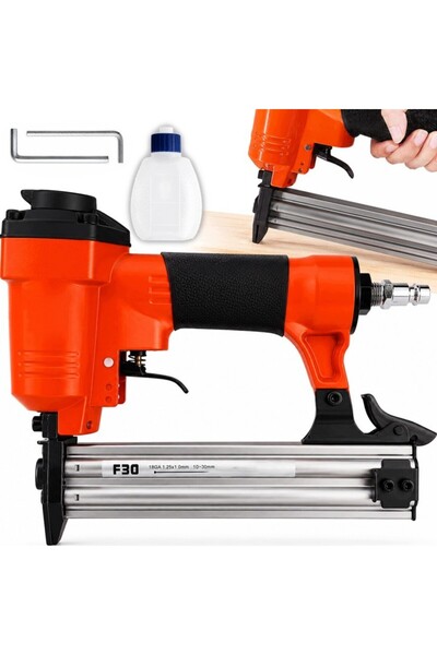zola Pistol pneumatic de cuie, cuie F30 18GA, 10-30 mm, alimentare aer comprimat, din otel si aluminiu