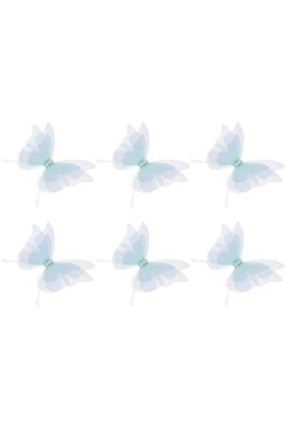 Generic LIFKOME 10pcs Organdy Four-Layer Butterfly Patches Pearls Cloth Art A...