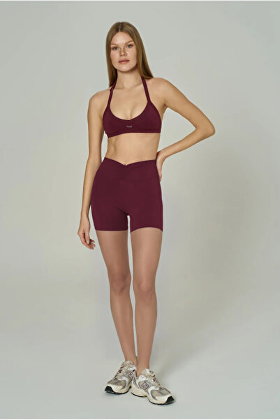 Nala Activewear Angelina Sculpt Yüksek Bel Büzgü Detaylı Biker Şort