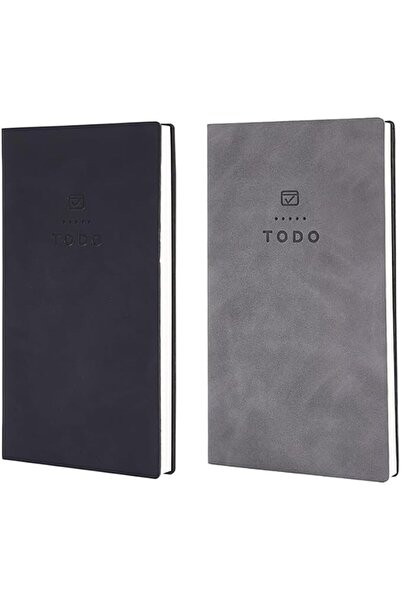 KASTWAVE To Do List Notebook, 2 Pcs 196 Pages Soft Leather Pocket To Do List ...