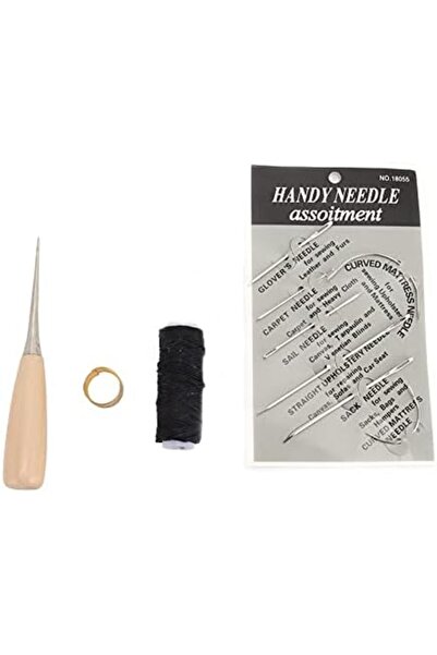 Generic Baxnore Professional Leather Needle Set with Waxed Thread Awl Thimble...