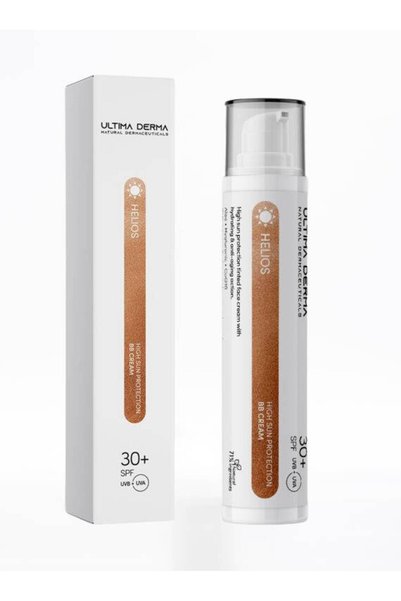 Ultima Derma |   Έγχρωμη αντηλιακή κρέμα προσώπου με ενυδατική και αντιγηραντ...