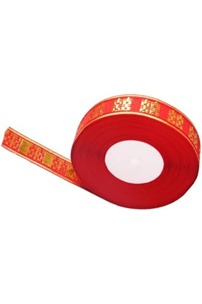 Generic ORFOFE Red Satin Wedding Ribbon 22 Meters Roll, Festive Bridal Bouque...