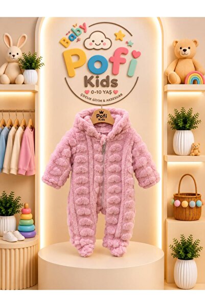 Pofi Baby Kız Bebek Kışlık Tulum