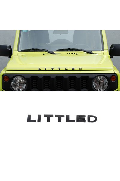 Choice شعار أمامي أسود للسيارة مع شارة LITTLED وملصقات زخرفية أمامية لسوزوكي ...