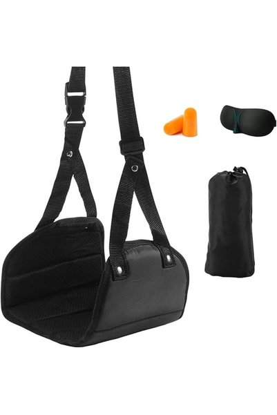 rayyan Foot Hammock for Plane or Travel Pillow - Airplane Foot Hammock and Pl...