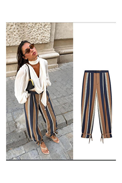 Genel Markalar Dikey çizgili modern pantolon