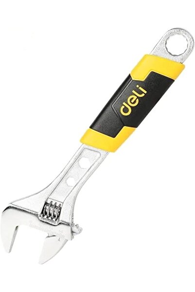 Deli Plastic Handle Adjustable Wrench, 10-Inch Size