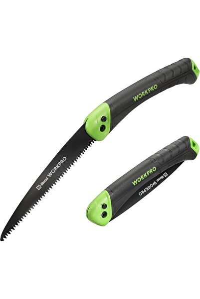 Workpro Folding Pruning Saw with Bi-Metal Blade & Triple Ground Teeth