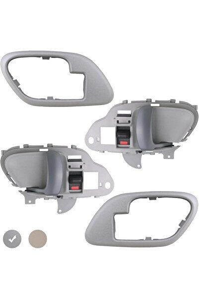GENERAL APPERFiT Interior Door Handle w/Bezel Kit (Gray) Compatible with 1995...