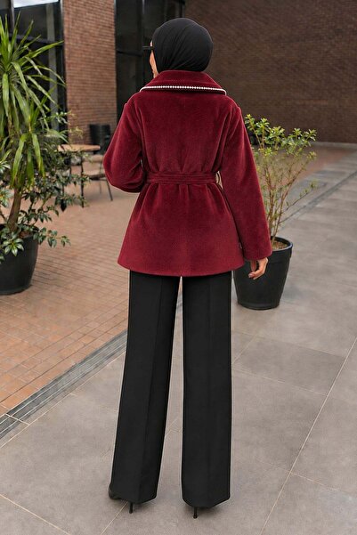 Missvalle Vela Fox Kemerli Kaban Bordo 3009