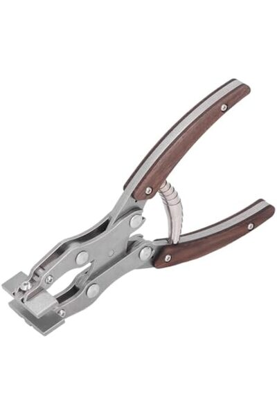 Generic Professional Flat Parallel Leather Press Pliers Premium Alloy Steel C...