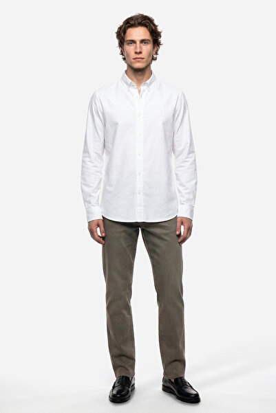 Mudo Erkek Vizon Rengi Straight Fit Pantolon