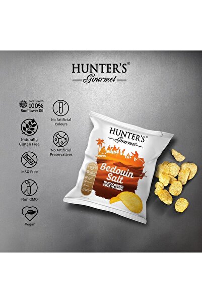 Hunter's Gourmet Bedouin Salt Hand Cooked Potato Chips (40g)... 3 pc