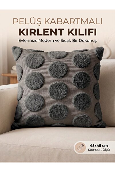 Miabella Home Throw Pillow Cover Decorative Pillowcase 45X45 cm Plush Embosse...