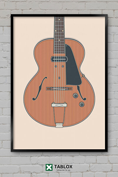 tablomaxtbx Κιθάρα Archtop Κιθάρα Τζαζ Μουσικό Όργανο Τζαζ Βίντατζ Πλαίσιο με...