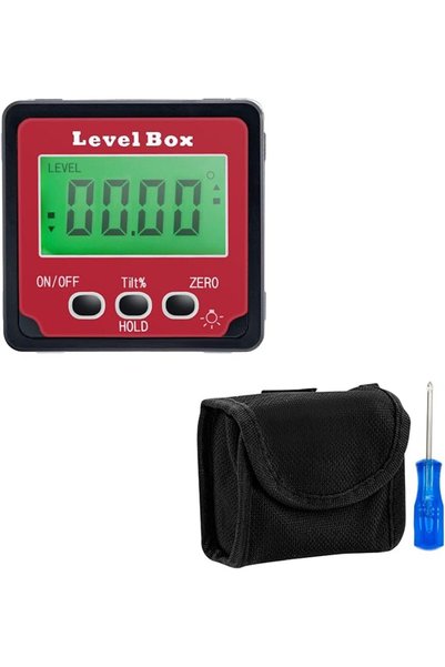 Mcbazel Digital Protractor Inclinometer, MEMS ±0.2° Magnet LCD