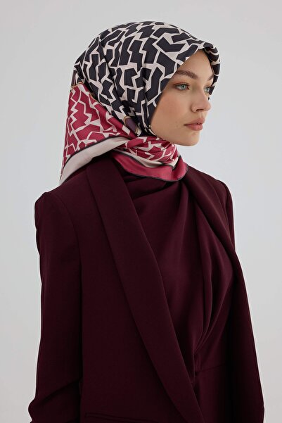 İpekhan Twill Silk Scarf 53002 Fuchsia