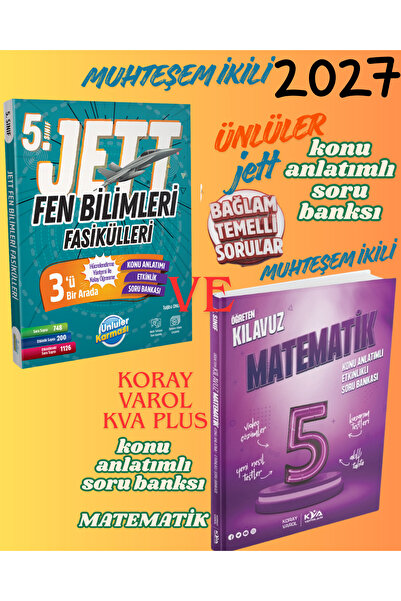 Ünlüler Karması 2026 2027 ÜNLÜLER JETT FASİKÜLLERİ 5. SINIF FEN BİLİMLERİ FAS...