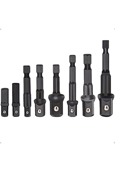 JOYZZZ Impact Socket Adapter Set, 8PCS 1/4 3/8 1/2 Inches Hex Shank Driver Bi...