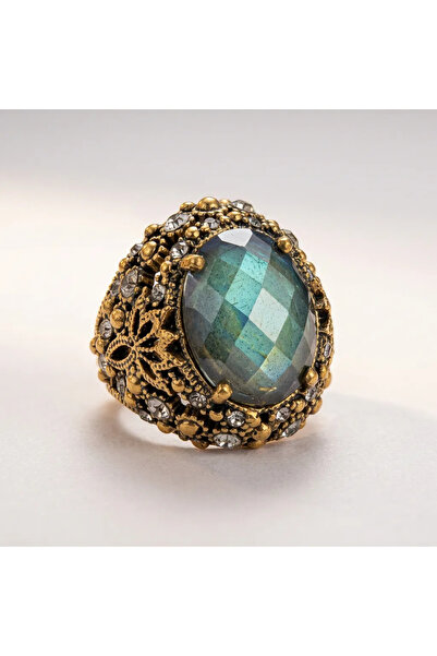 Dorvina Bronze Women's Ring Authentic Copper Jewelry His Stone Star Flower La...