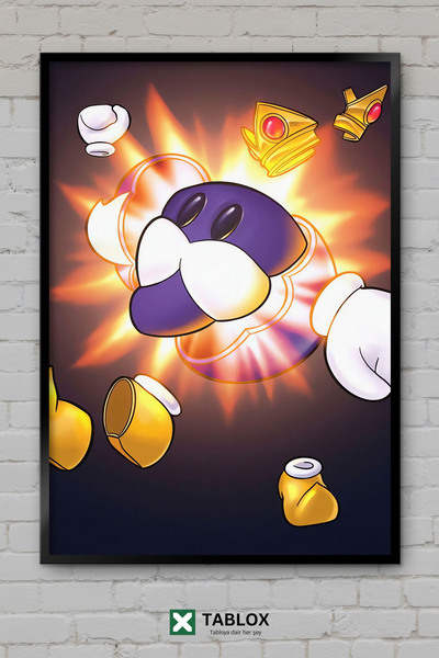 tablomaxtbx Bob Omb Blast Mario Explosion Game Retro Art Frame Διακοσμητικός ...