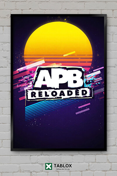 tablomaxtbx APB Reloaded Game Action Gaming City Διακοσμητικός πίνακας MDF με...