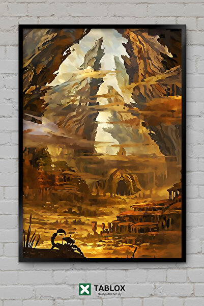 tablomaxtbx Ark Survival Evolved Game Dinosaur Gaming Frame Διακοσμητικό Τραπ...
