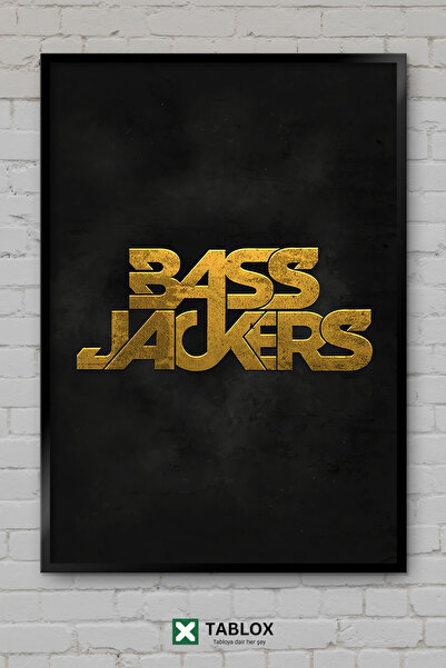 tablomaxtbx Bassjackers Marlon Flohr Dj Αφίσα ηλεκτρονικής μουσικής με κορνίζ...