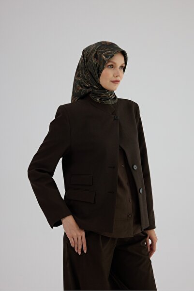 İpekhan Eșarfă din mătase twill 53004 Kaki Maro