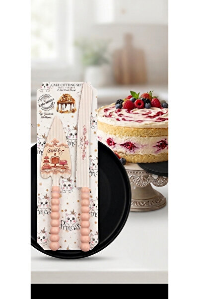 LeesHome Princess Cake Serving Set Spatula Knife 2 Pieces