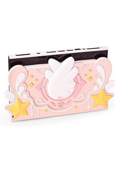 GeekShare غطاء سيليكون ناعم متوافق مع قاعدة شحن سويتش 2، سلسلة ستار وينجز