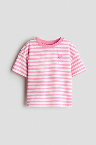 H&M Appliquéd cotton T-shirt