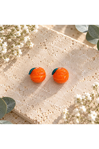 ADAMODART Handmade Murano Glass Orange Beads – Lampwork Jewelry Making Bead (...