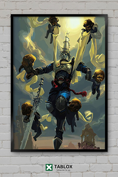 tablomaxtbx Blasphemous Game Dark Metroidvania Action Figure Decorativ MDF Ta...