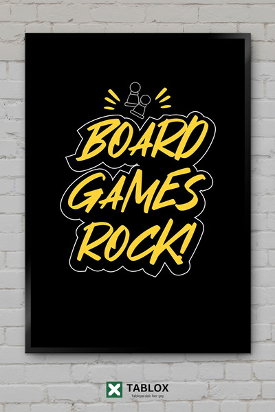tablomaxtbx Επιτραπέζια παιχνίδια Rock Board Games Hobby Strategy Αφίσα με κο...