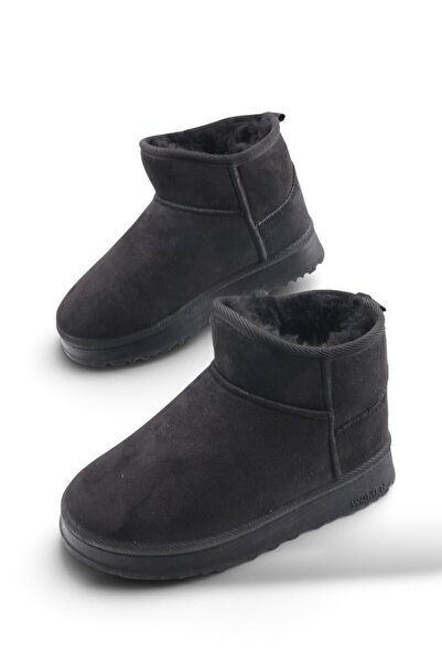 nazenintasarımlar Women's Poly Lightweight Suede Looking Boots with Fur Insid...