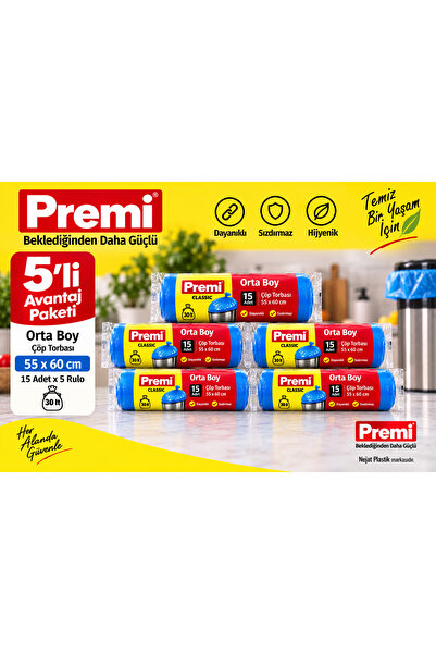 Premi Orta Boy Classıc Çöp Torbası