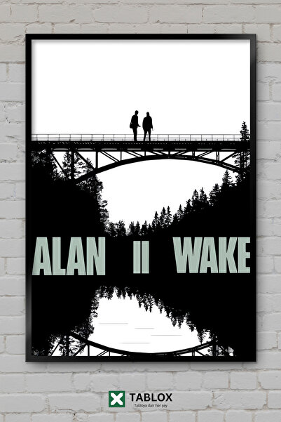 tablomaxtbx Alan Wake Game Horror Thriller Gaming Poster Frame View Decorativ...