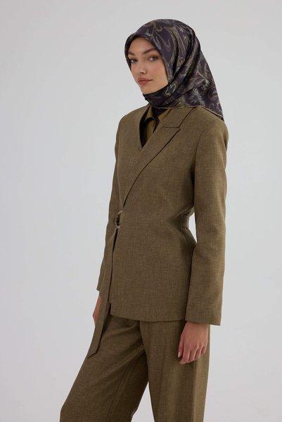 İpekhan Eșarfă din mătase twill 53004 Violet Galben
