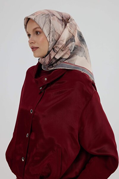 İpekhan Μεταξωτό Φουλάρι Twill 53001 Ροζ Πούδρα