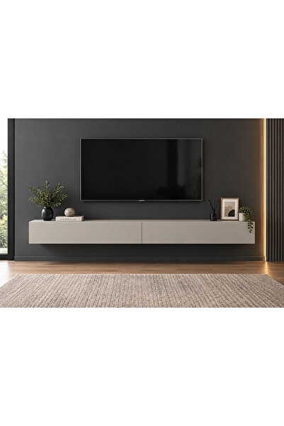 Mozide Venera MDF TV Ünitesi 180 cm – Kum Bej