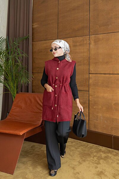 B.T.L. LİNE Angora Yelek Tesettür hırka