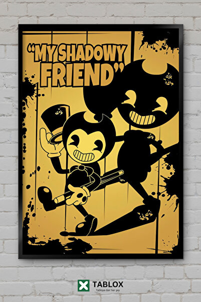 tablomaxtbx Bendy My Shadowy Friend Game Tableau decorativ din MDF cu aspect ...