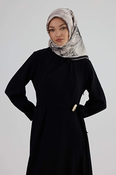İpekhan سورا وشاح حرير 53001 أسود مينك