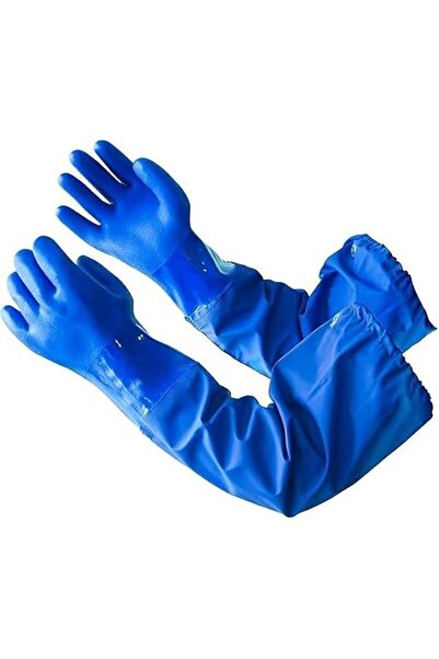 GENERAL Waterproof Rubber Gloves, Shoulder Length Insulated PVC Coated Chemic...