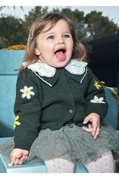 MAYORAL Baby Girl Knitted Cardigan Green 2306