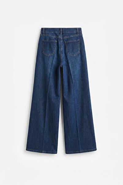 ALLDAY High Waist Extra Wide Leg Denim Trousers