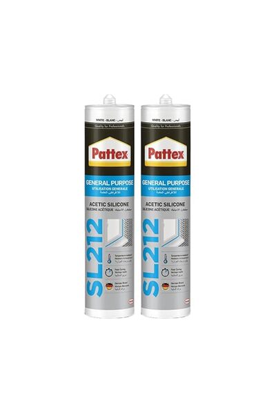 Pattex مانع تسرب أسيتوكسي SL212 (أبيض) |   مقاوم للأشعة فوق البنفسجية والماء ...